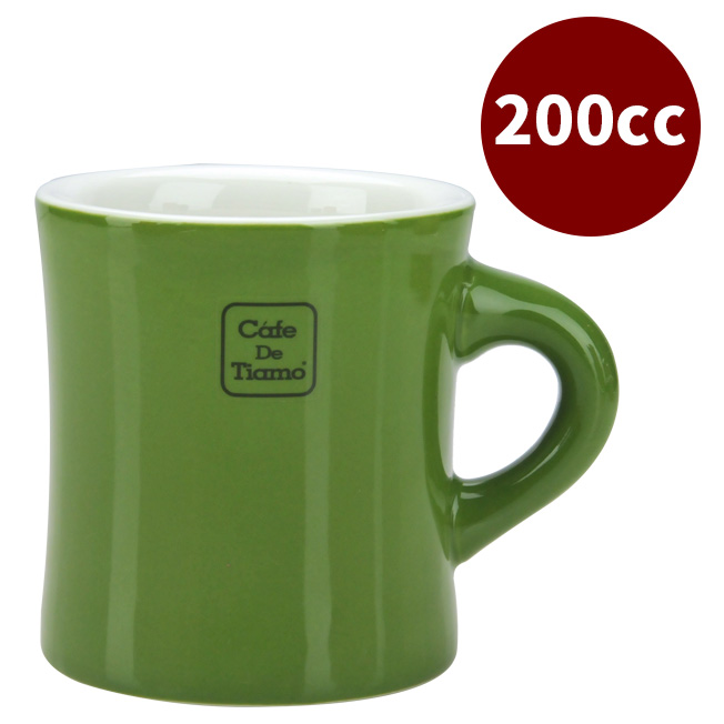 CafeDeTiamo 9號馬克杯 200cc 深橄欖
