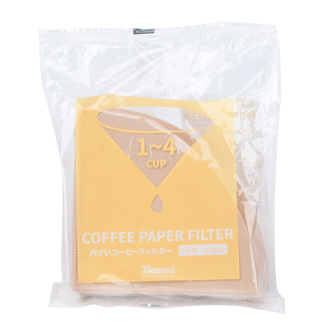 V02圓錐咖啡濾紙1-4人 100入(無漂白)(袋裝)