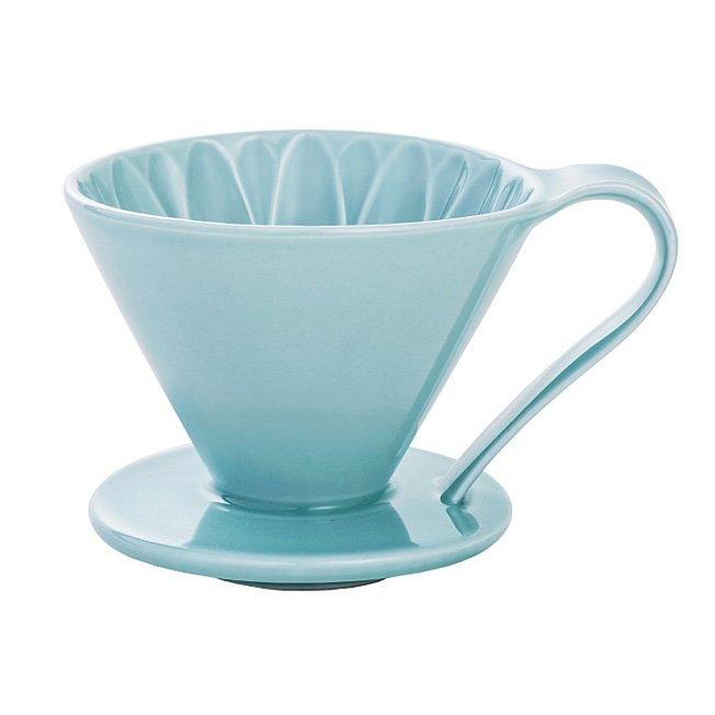 【停售】CAFEC  CFD-4ＢＬ 陶瓷咖啡濾器 (大) (藍)