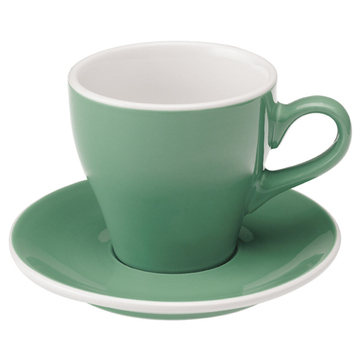 愛陶樂 Tulip 80 咖啡杯盤組80cc藍綠色 31131041
