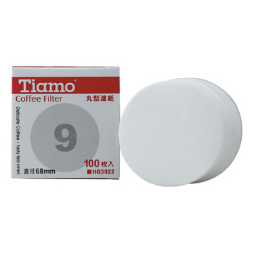 Tiamo 丸型濾紙9號 100入 直徑68mm