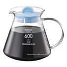 TIAMO V01 耐熱玻璃咖啡濾杯 濾器 附咖啡匙+滴水盤 紅色