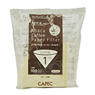 CAFEC V01圓錐咖啡濾紙1-2人 100入(無漂白) Abaca紙質