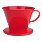 Tiamo 102 AS咖啡濾器 1-4杯份 紅色