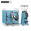 組合特惠！SANREMO CUBE R 單孔半自動咖啡機 110V 藍 + AllGround 磨豆機 110V 藍