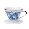 日式風瀨戶燒陶瓷濾杯 V01 - 藍染葡萄