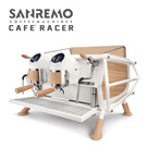 SANREMO CAFE RACER WHITE & WOOD STANDARD 雙孔營業用咖啡機 ( 經典率性版 ) 220V